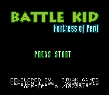 Battle Kid - Fortress of Peril (USA) (V1.000) (Aftermarket) (Unl) screen shot title